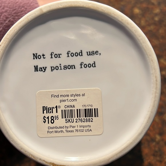 Birdie covered decorative pot - Picture 4 of 7